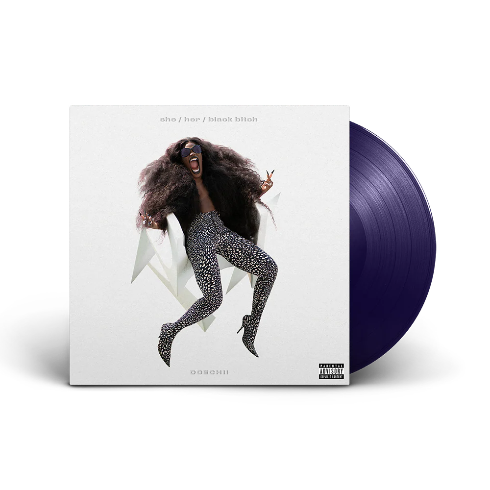 she / her / black bitch Midnight Indigo 12" Vinyl